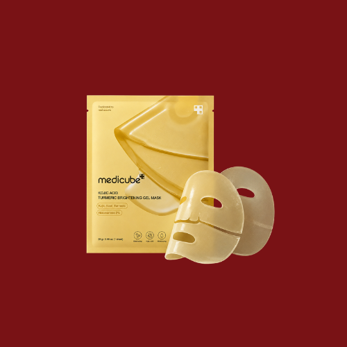 MEDICUBE قناع جل الكركم وحمض الكوجيك المفتح للبشرة 28جم/0.98 أوقية. (ورقة واحدة)