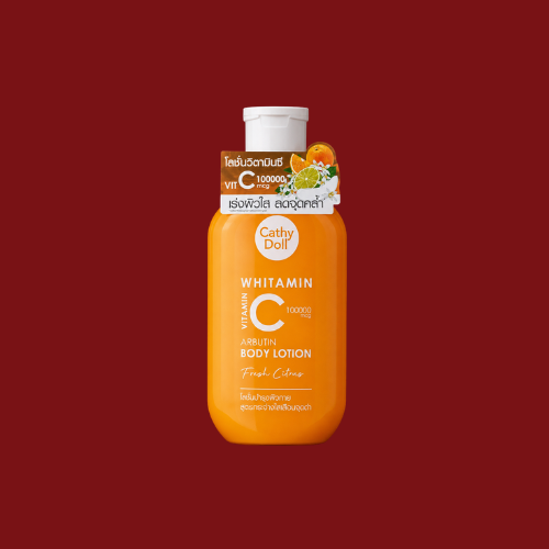 CATHY DOLL WHITAMIN VITAMIN C ARBUTIN BODY LOTION FRESH CITRUS 450mL(15.21 fl.oz.) made in Thailand