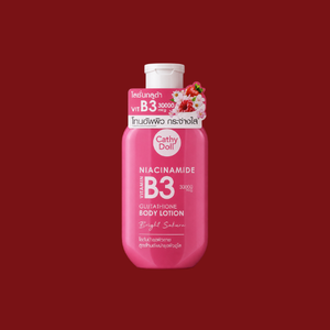 CATHY DOLL NIACINAMIDE VITAMIN B3 GLUTATHIONE BODY LOTION BRIGHT SAKURA 450mL(15.21 fl.oz.) made in Thailand