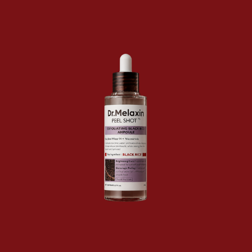 Dr. Melaxin Peel Shot Black Rice Ampoule 30ml – Gentle Exfoliating & Brightening Serum