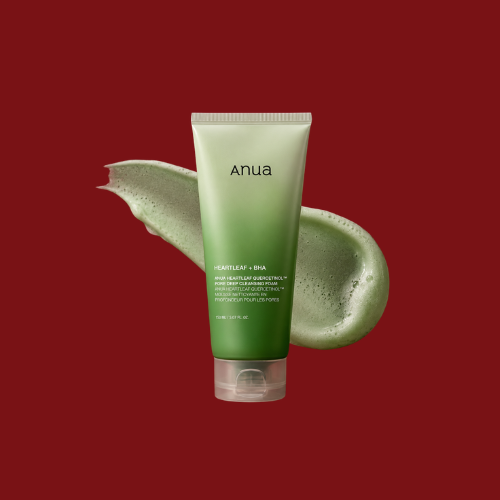 ANUA Heartleaf Quercetinol Pore Deep Cleansing Foam 150ml – Gentle Pore Purifying Facial Cleanser