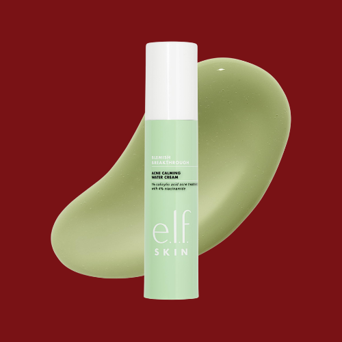 BLEMISH CALMING WATER CREAM CRÈME D’EAU APAISANTE ANTI-IMPERFECTIONS with 1% salicylic acid + 4%niacinamide avec 1% d’acide salicylicque + 4%de niacinamide e.l.f. Skin 1.69 FL OZ (50mL)
