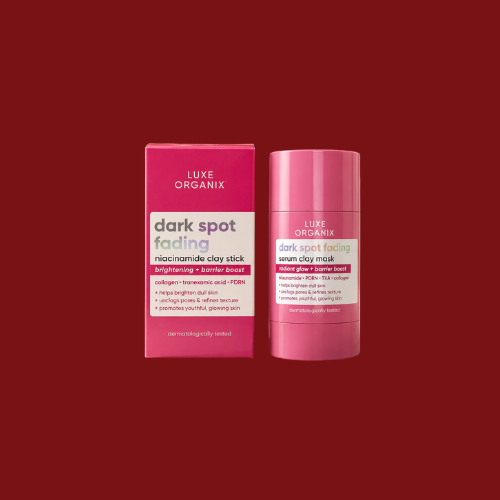 LUXE ORGANIX Dark Spot Fading niacinamide clay stick brightening + barrier boost