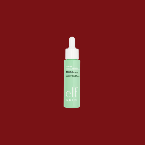 TRIPLE -ACID RESURFACING SERUM سيروم لتقشير البشرة بالحمض الثلاثي TRIPLE ACID RESURFACANT with 8.5% triple -acid complex + 10% niacinamide مع 8.5% مركب حمض ثلاثي +10% نياسيناميد e.l.f.skin 0.94 FL OZ (28mL)