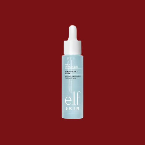 holy hydration! Triple bounce serum triple serum rebondi with 1.7%multi-weight hyaluronic acid avec 1,7%d’acide hyaluronique multi-poids e.l.f skin 1.0FL OZ (30mL)
