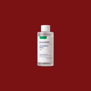 حمض الهيالورونيك SODIUM HYALURONATE، بروتياز، بانثينول، ألانتوين، مركب التوتيات الخمسة SWIMMING POOL تونر مرطب ومقشر 155 مل/5.24 أونصة سائلة.