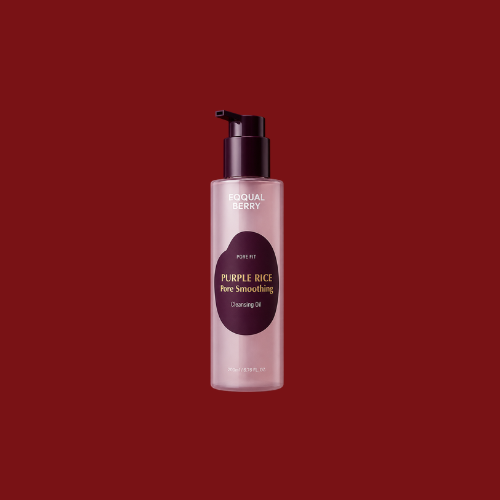 EQQUALBERRY Purple Rice Smoothing Cleansing Oil – Gentle Makeup-Melting Oil Cleanser