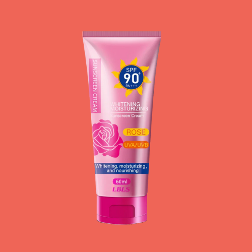 كريم الوقاية من الشمس المرطب بعامل حماية SPF 90 PA+++ سعة 60 مل من LBLs – حماية عالية من الأشعة فوق البنفسجية للاستخدام اليومي