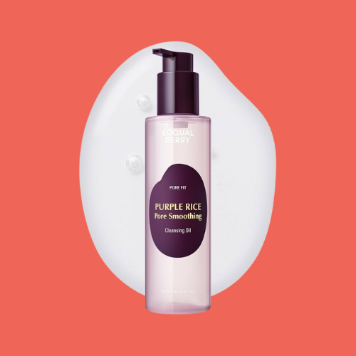 EQQUALBERRY Purple Rice Smoothing Cleansing Oil – Gentle Makeup-Melting Oil Cleanser